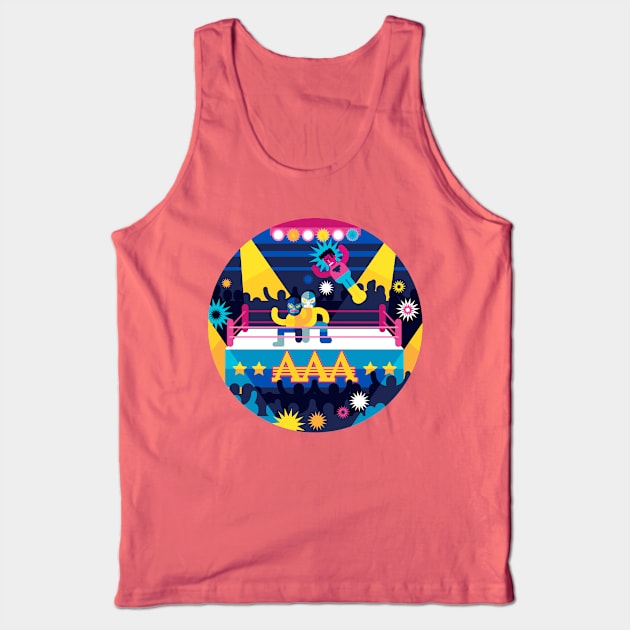 Lucha Libre Tank Top by Inkbyte Studios